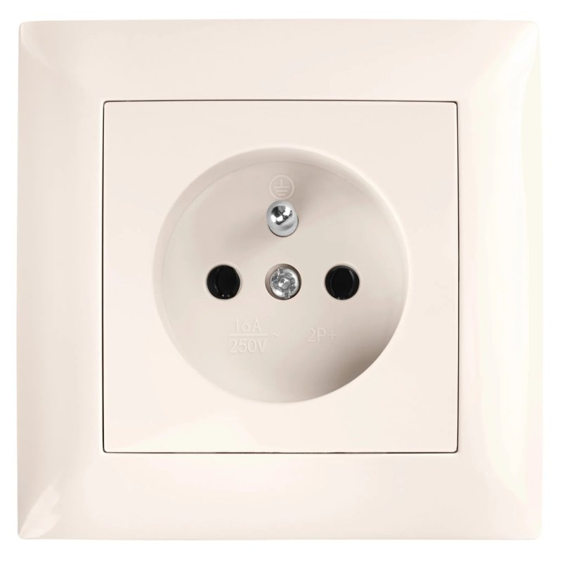 Toolight Single Socket Frame Oste Jnh013-1f Beige