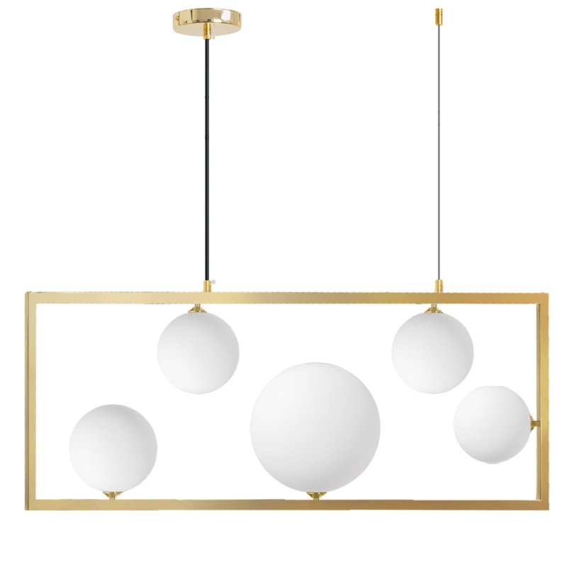 Pendant Lamp TOOLIGHT APP1020-5CP Gold 5-light points G9 12x80x29,5x50-120cm