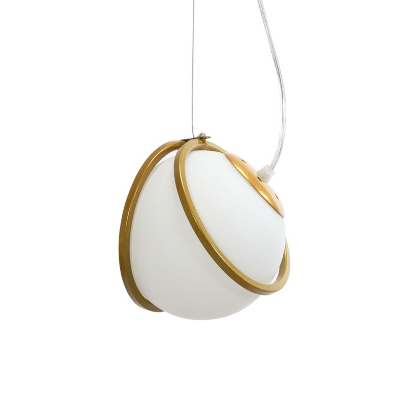 Pendant Lamp TOOLIGHT APP1088-1CP Gold White Ball 1-light point E27 14x14x16-106cm