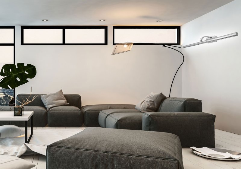 Bathroom Wall LED Light TOOLIGHT APP367-1W Chrome 15W 106cm