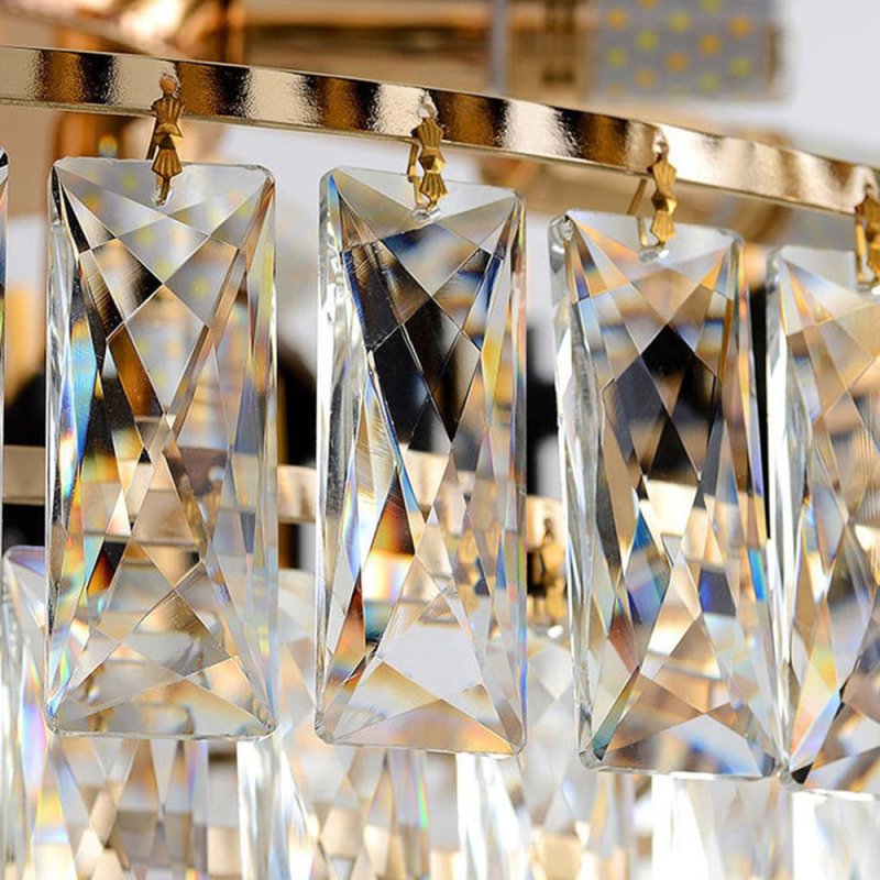 Chandelier Toolight APP1058-CP Gold Black Crystal E14 9-light points