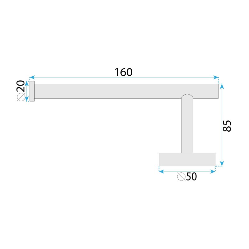 Paper Holder Rea Riwon 39105A Titanium
