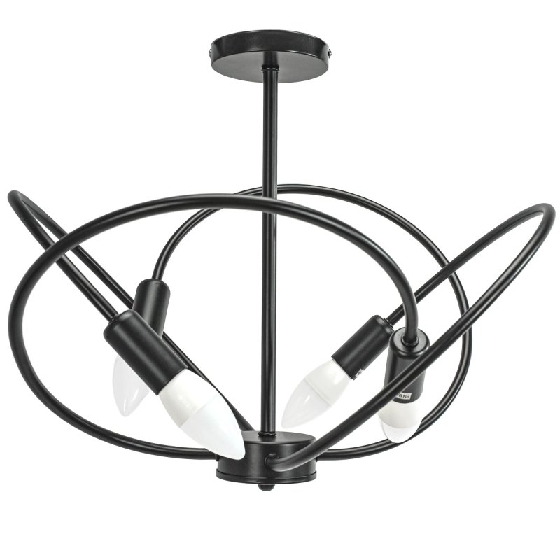 Pendant Lamp TOOLIGHT APP1093-4C 4 Black 4-light points E14 60x60x36cm