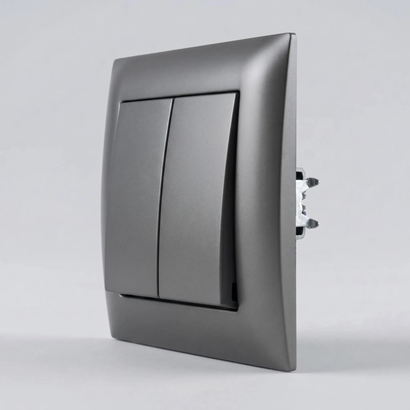 Toolight Double Switch Oste Jnh007-w Grey