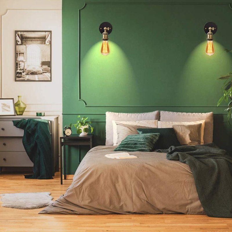 Wall Light Toolight APP618-1W E27 black / gold