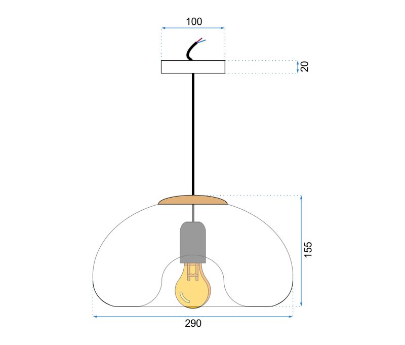 Lamp APP323-1CP GOLD