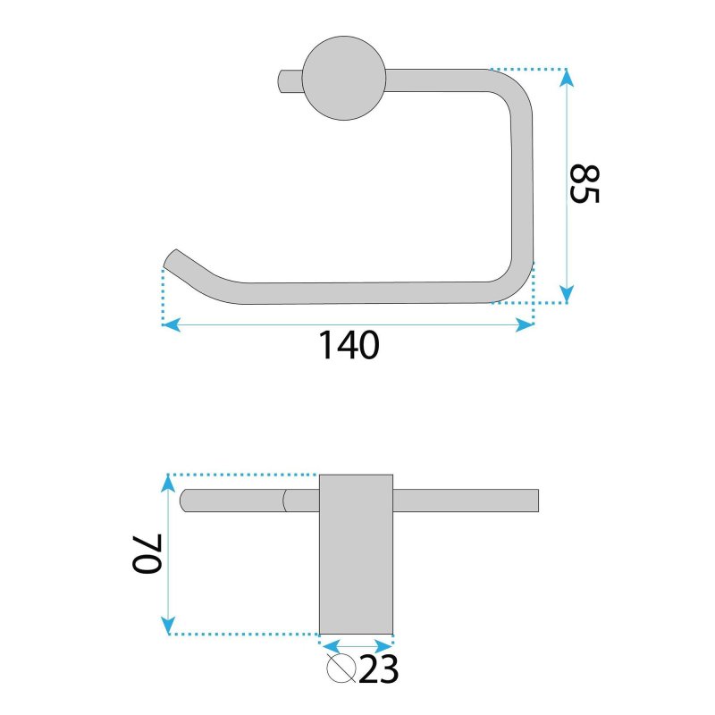 Toilet Paper Holder Rea A62309Brg Brush Copper