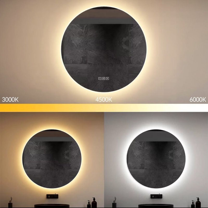 Mirror LED 80cm ROUND BLUETOOTH