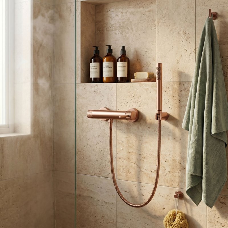 Shower Faucet Rea Venti Brush Copper