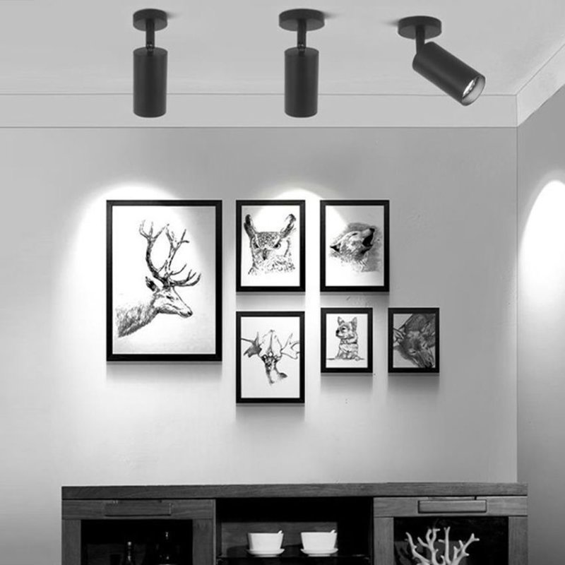 Ceiling Lamp Chandelier TOOLIGHT APP1244-1C Black GU10