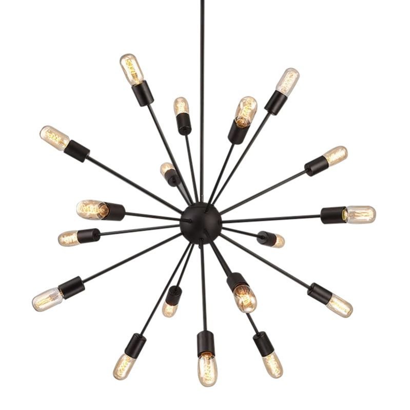 Pendant Lamp TOOLIGHT APP259-18C Black Starfish 18-light points E27 77x77x85cm