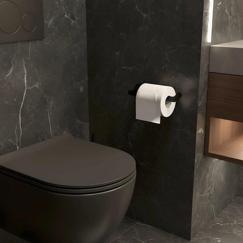 TOILET PAPER HOLDER REA 109 TIL BLACK