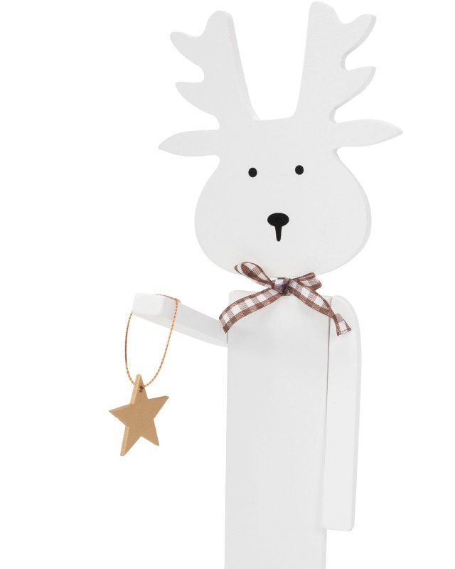 Wooden Christmas Reindeer 35cm 301036