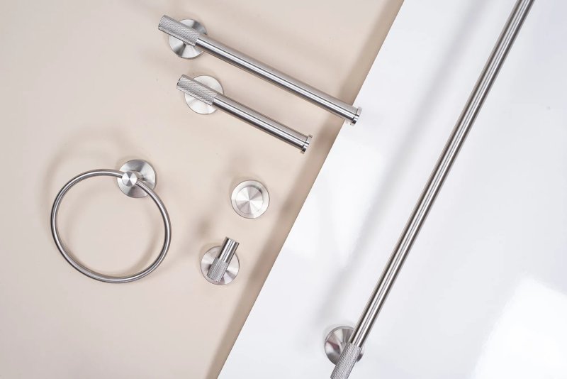 TOILET PAPER HOLDER REA 6611 MODERN BRUSH STEEL