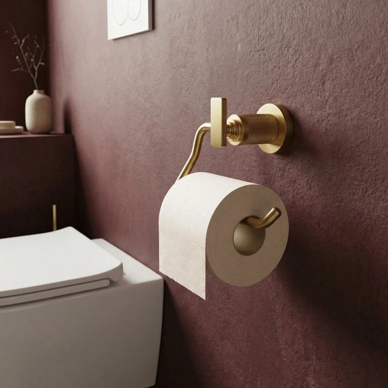 Paper Holder Rea 81305 Virro Brush Gold