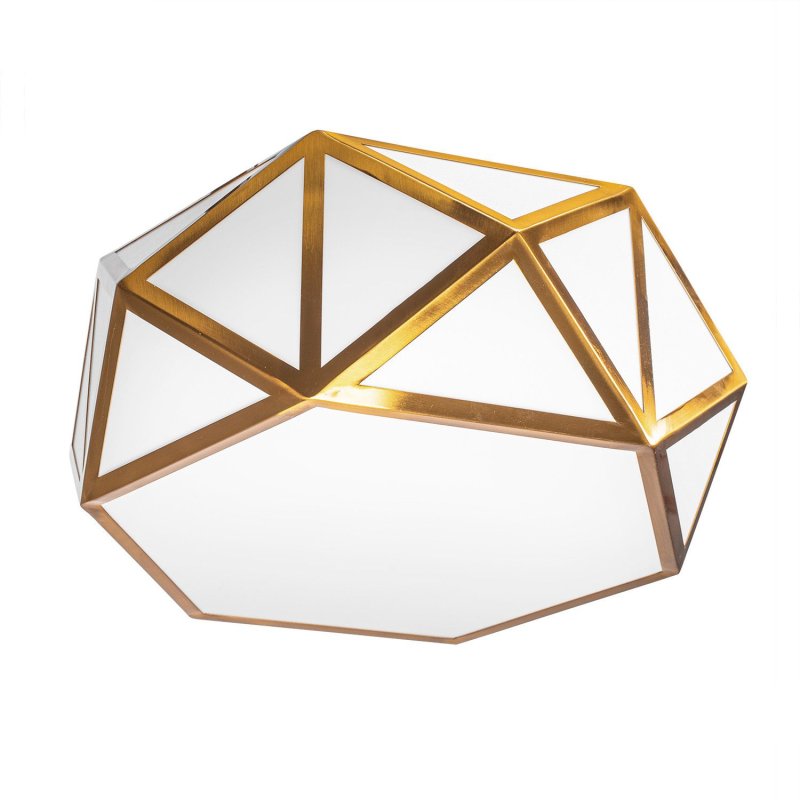 Ceiling Lamp Chandelier TOOLIGHT APP1238 Aluminium - Plastic White - Gold E27 3-light points