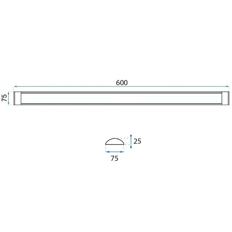 Panel LED 60cm WHITE 18W