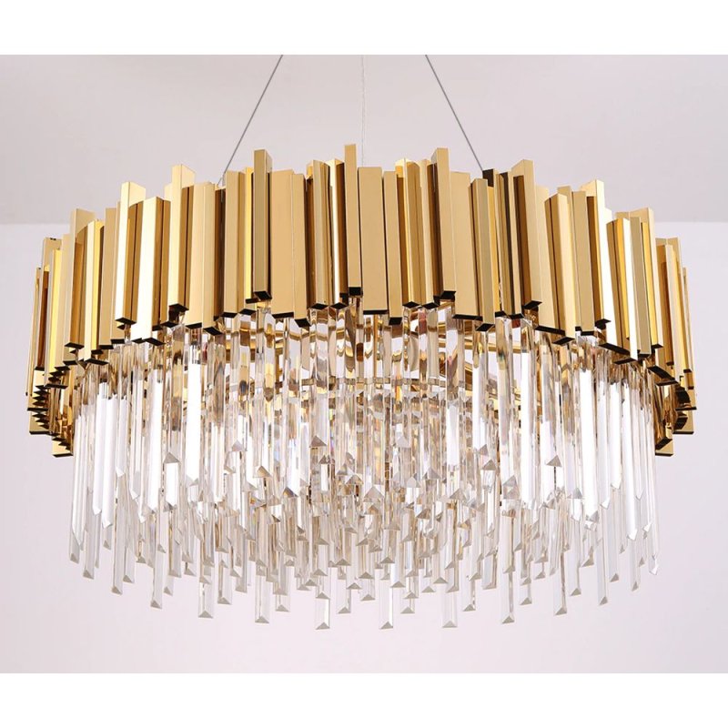 Chandelier Toolight APP601-C Crystal Gold 4-light points E14 38x38x13,5cm