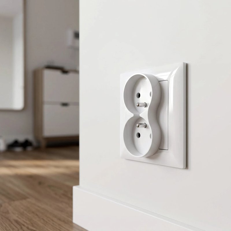 Toolight Single Socket Frame Oste Jnh013-1f White