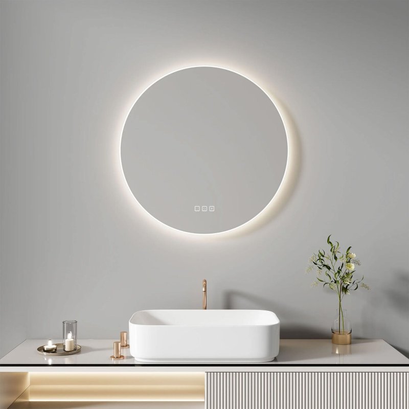 Mirror LED 80cm ROUND BLUETOOTH