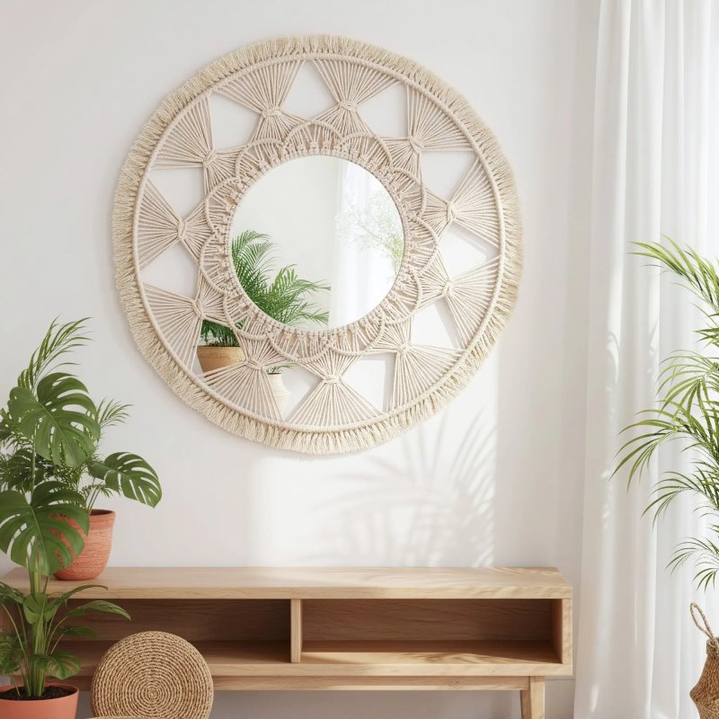 Boho Wall Mirror REA 322050 65cm