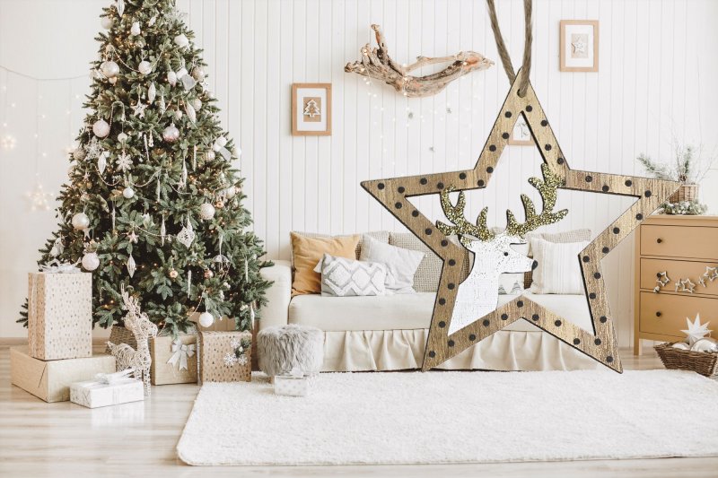 Set of 2 Christmas decorations KL-21X12 Brown