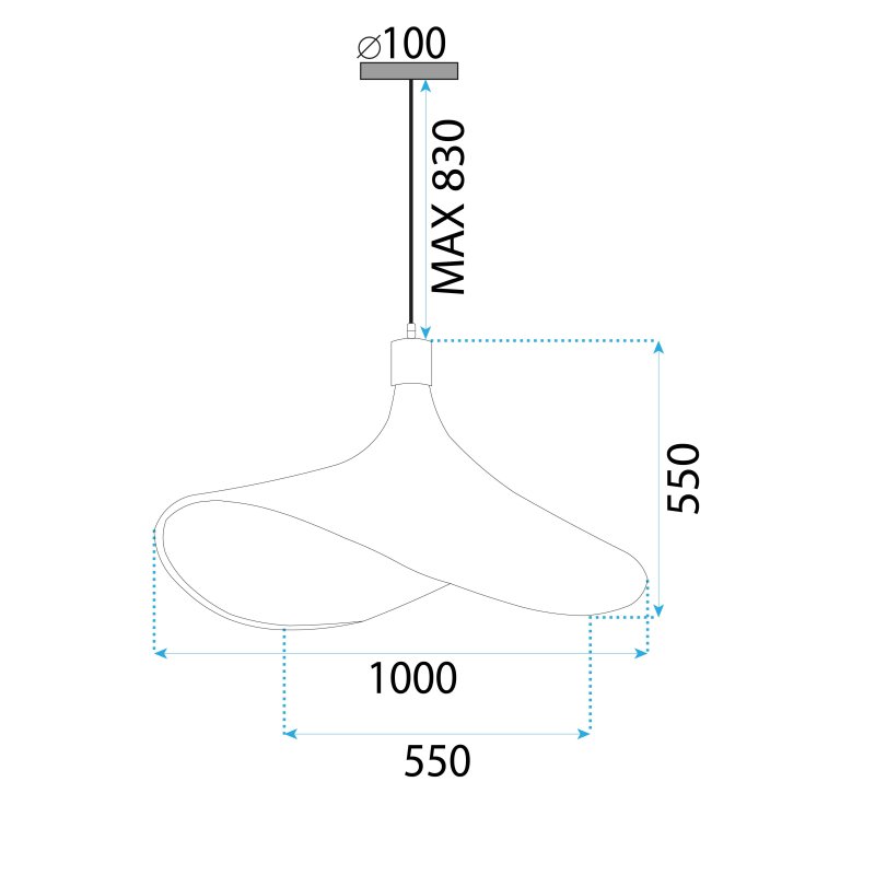 LAMP APP1640-1CP 100cm