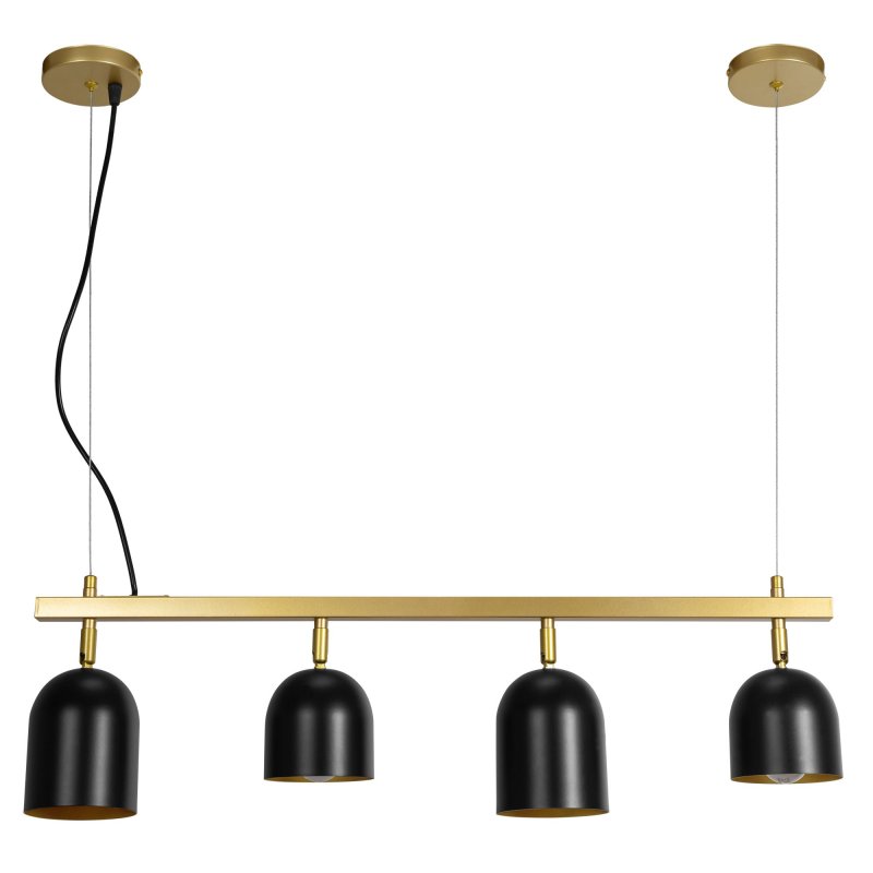 Pendant Lamp TOOLIGHT APP1031-4CP Gold Black 4-light points E27 74x10x20-110cm