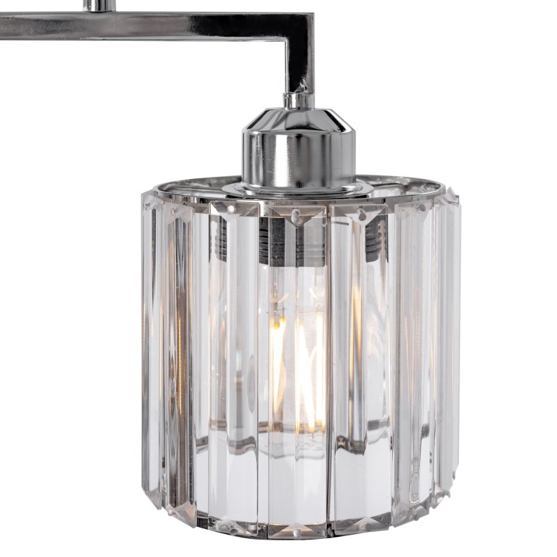 Pendant Lamp TOOLIGHT 392228 Glamour Chrome 3-light points E27