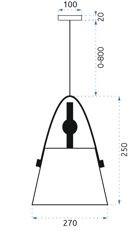 Lamp BUFFO Cappuccino
