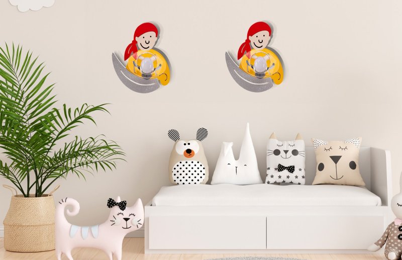 Wall lamp PIRATE YELLOW 4717