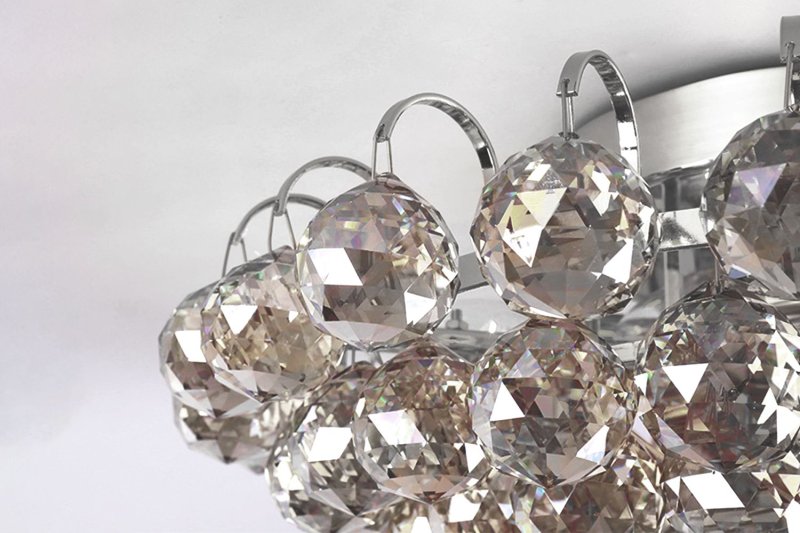 Ceiling Lamp Chandelier TOOLIGHT APP783-3C Cristal Round 3-light points E14