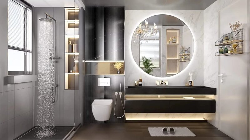 Bathroom LED Mirror REA HZJ 60cm