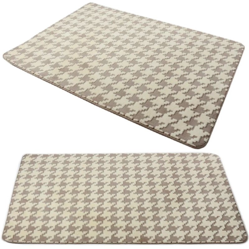PLUSH CARPET CLOVER PEPITKA BEIGE 1.20*1.70