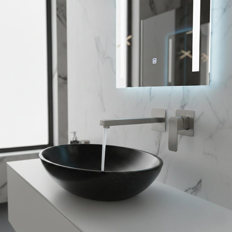 CONCEALED WASHBASIN TAP REA ARLO BRUSH NICKEL