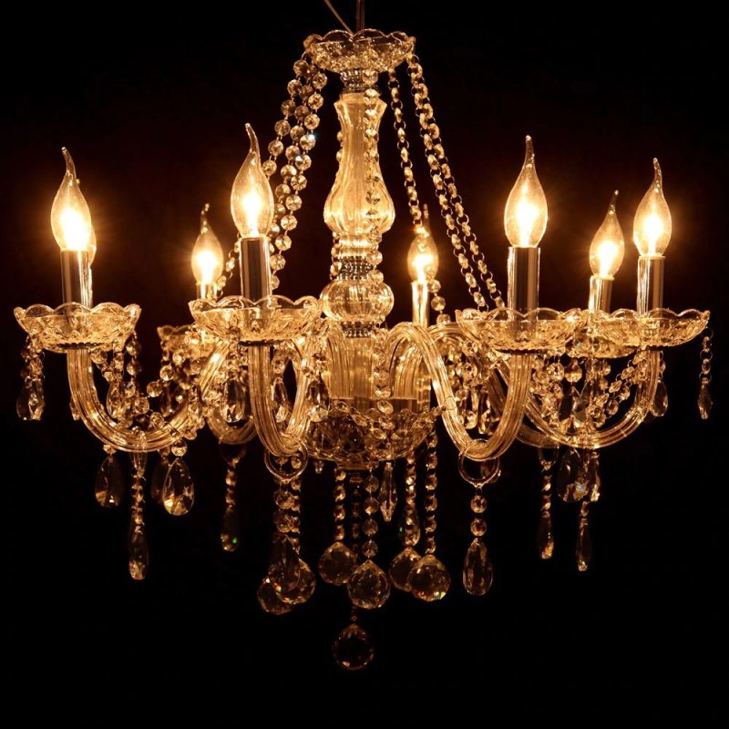 Chandelier Toolight 300750 Crystal Chrome 8-light points E14