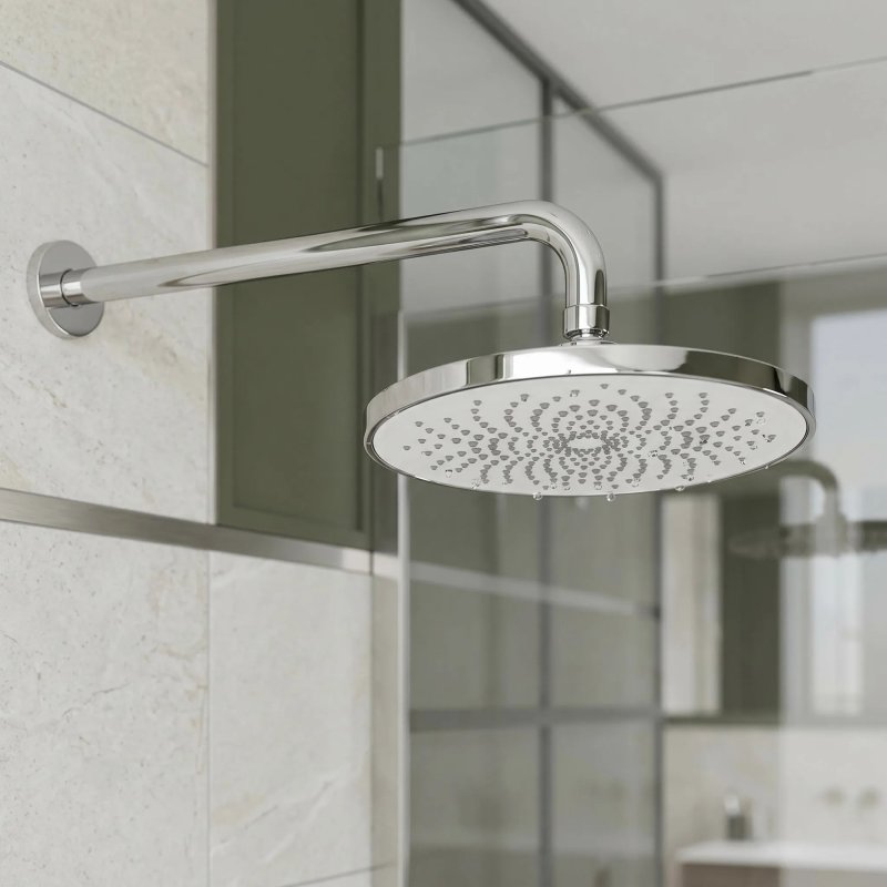 Rea Round Shower Arm Js-9021 40cm Chrome