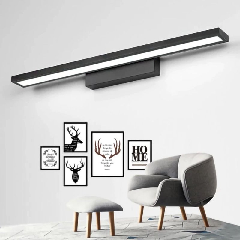 Bathroom Wall LED Light TOOLIGHT APP840-1W FLAT Black 60cm