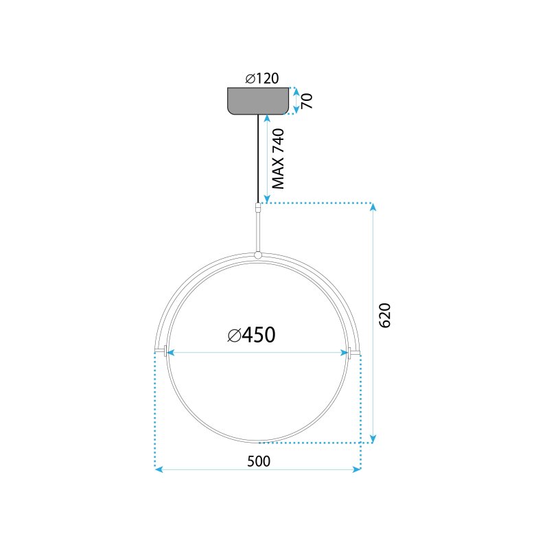 Ceiling lamp APP1427-C 50cm