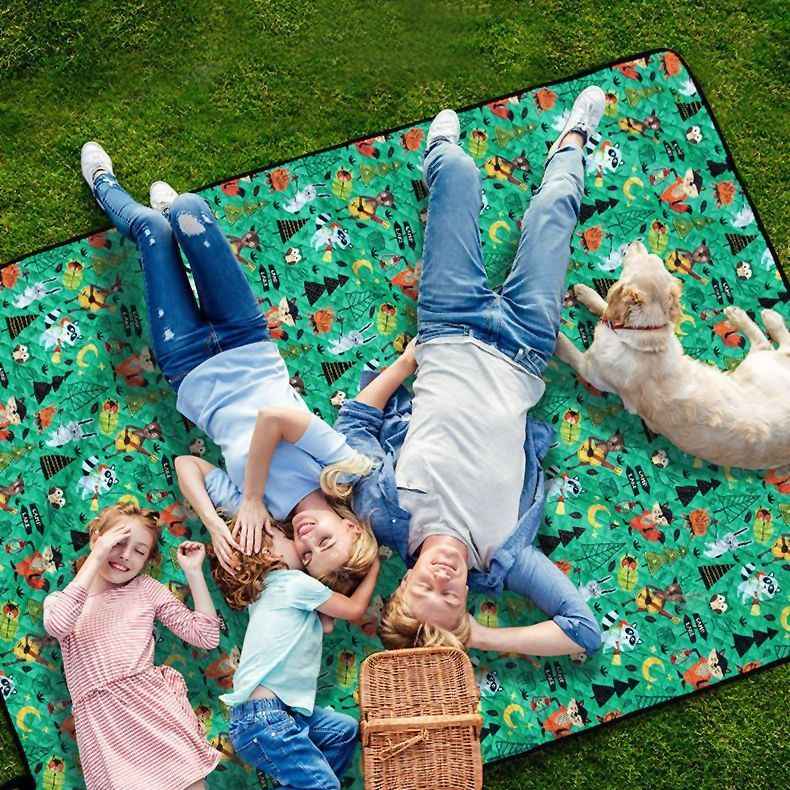Picnic blanket Gray 150x130x1cm