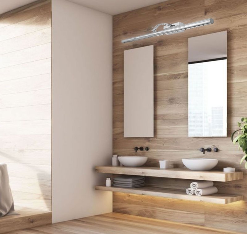 Bathroom Wall LED Light TOOLIGHT APP366-1W Chrome 9W 70cm