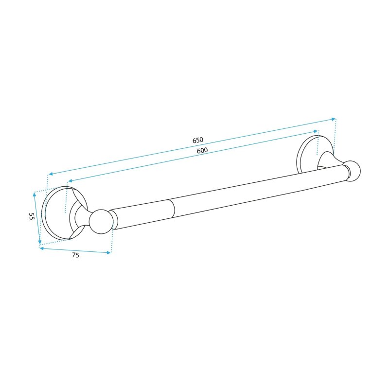 Bathroom hanger Black 332870A