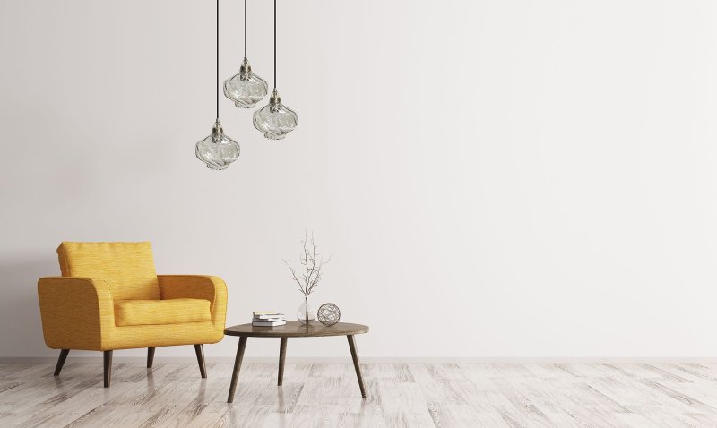 Pendant Lamp TOOLIGHT APP1121-1CP Transparent Glass E27 1-light point