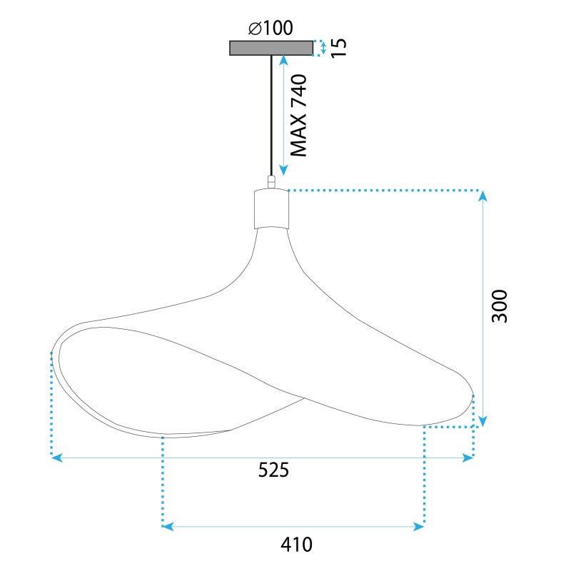 LAMP APP1641-1CP 50cm