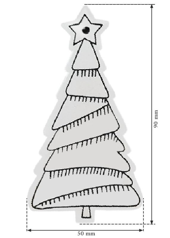 CHRISTMAS TREE SET 12 PCS WOODEN CHRISTMAS TREES