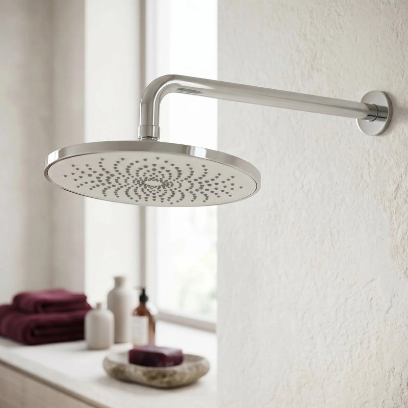 Rea Round Shower Arm Js-9021 40cm Chrome