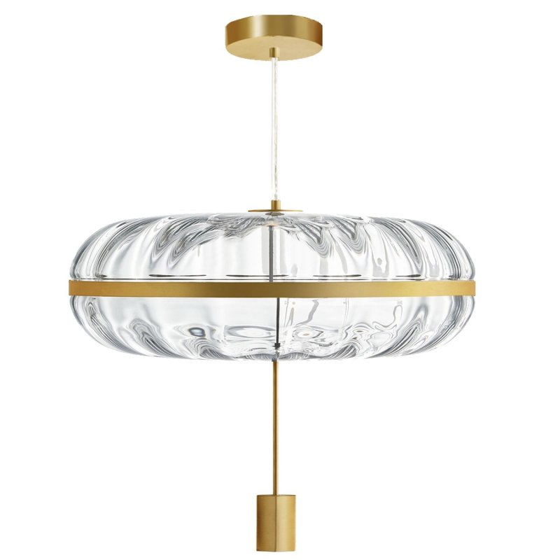 Pendant Lamp TOOLIGHT APP1102-C Gold Transparent Glass E27 1-light point