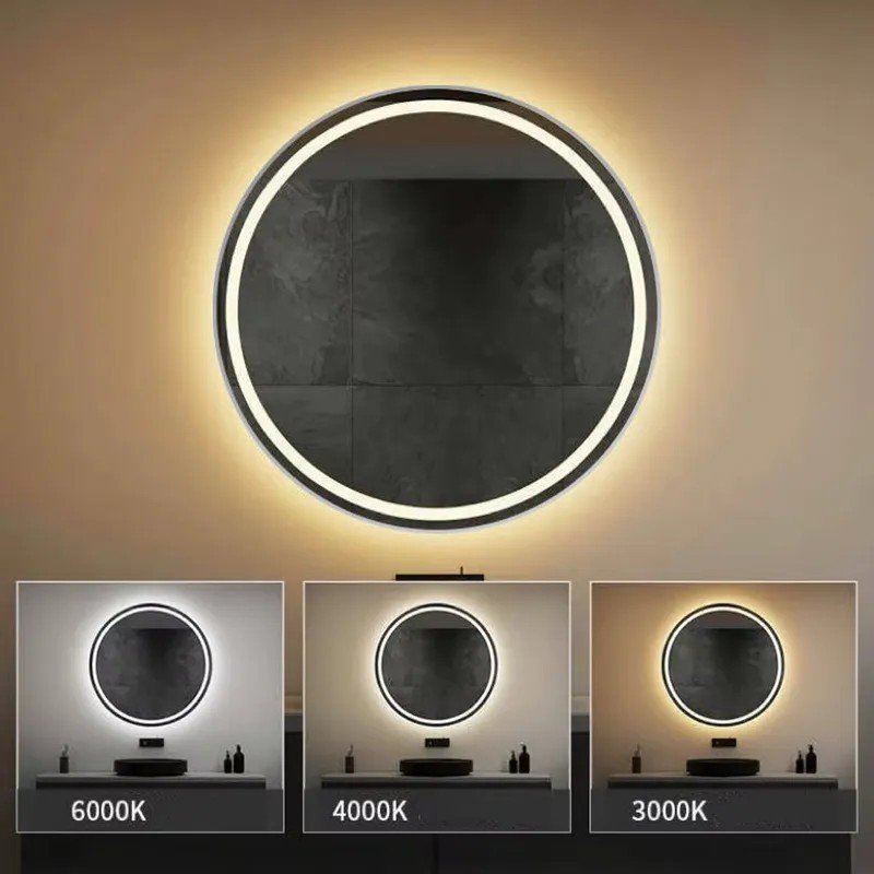 Mirror LED 60cm MMJ BRUSH SILVER