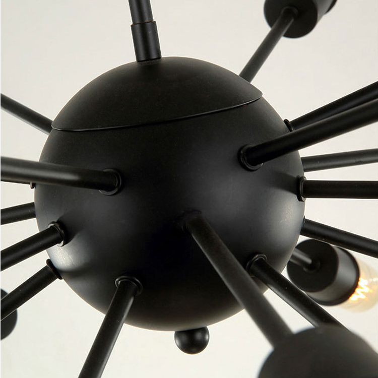 Pendant Lamp TOOLIGHT APP259-18C Black Starfish 18-light points E27 77x77x85cm