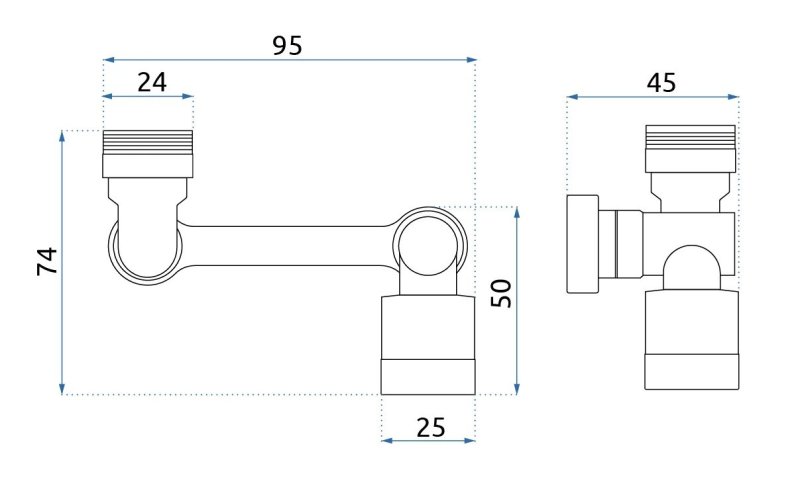 Swivel extension REA Colt Chrome